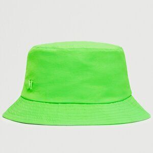 Mango Bucket Logo Hat Lime Green Neon